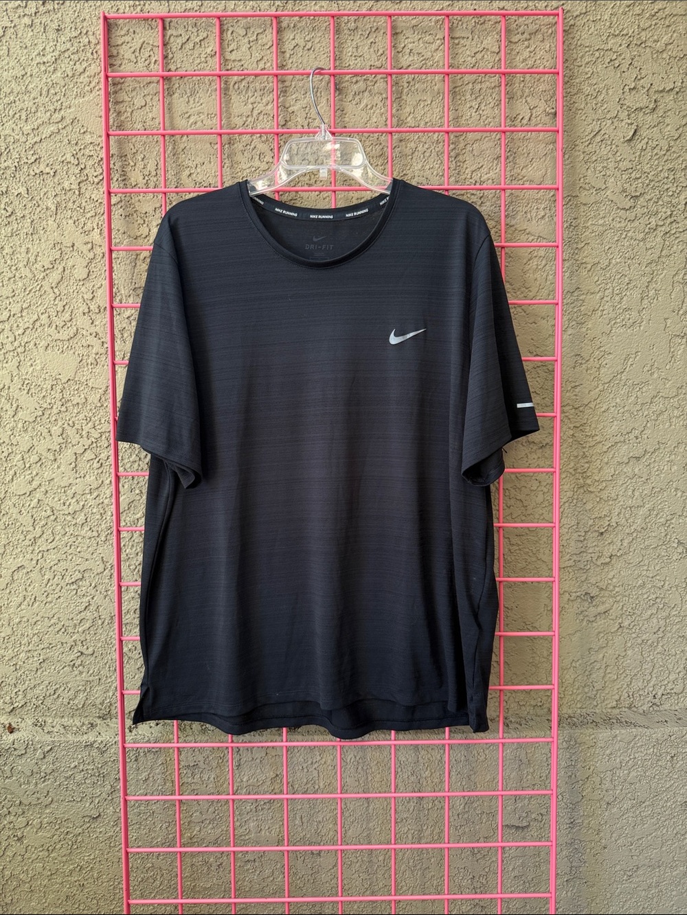 Nike Black Short-Sleeve Dri-FIT Running Crew Tee